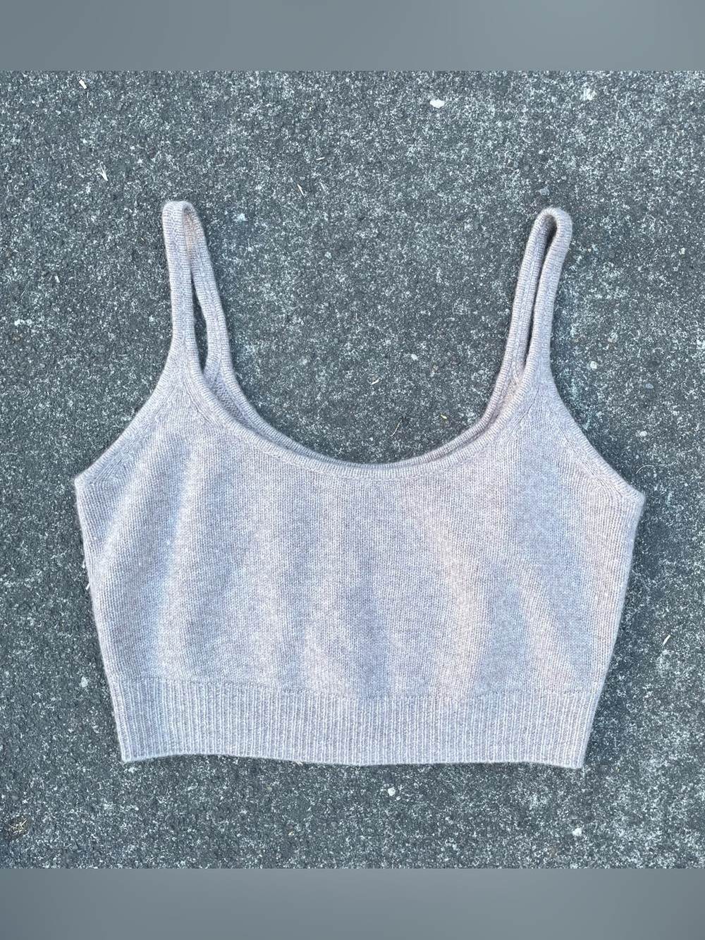 Reformation cashmere Varenne cropped tank top size medium